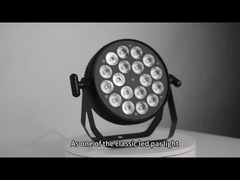 LED-Flachlicht 18LEDs RGBW 4 in 1 DMX Steuerung für