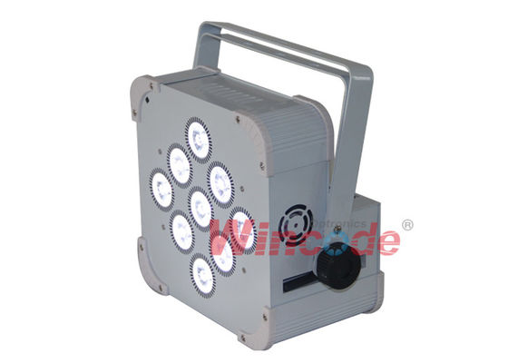 Ein guter Preis. RGB-Drei-in-Eins-Batterie-betriebene Bühnenbeleuchtung 9 × 6W drahtlose Led-Aufleuchtung für Disco Online