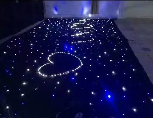 Ein guter Preis. DJ Tisch LED Vorhang Farbe allmähliche Änderung Led Mesh Vorhang DIY Form 20W RGB / Einzelfarbe 6 Kanäle Online