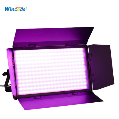 300W RGBW LED-Panel-Studiolicht mit Barndoor-Verstellbarer Temp DMX/RDM-Steuerung